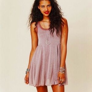 Free people Beach Dusty Pink Swing Dress
